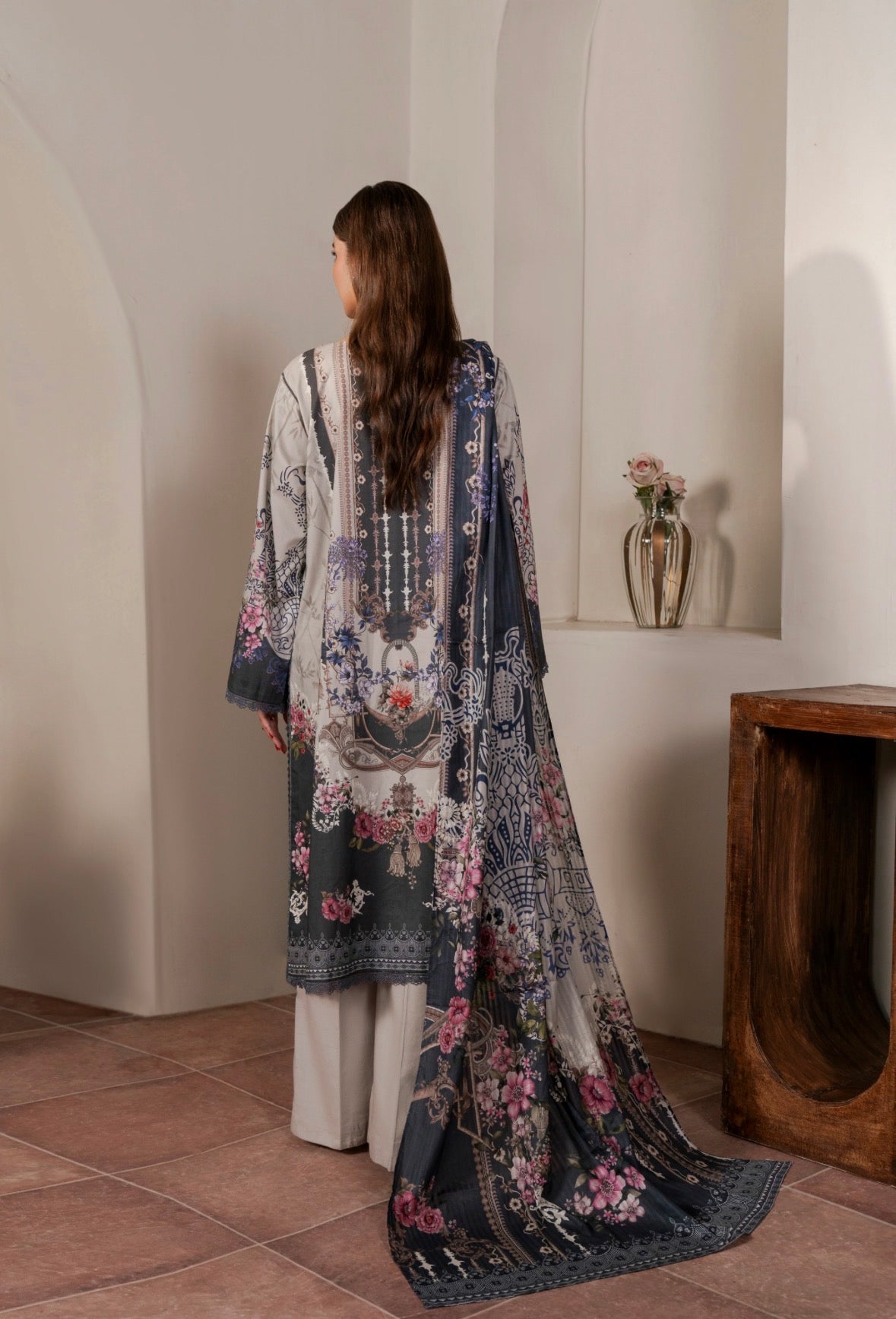 3 PC PRINTED SUIT
