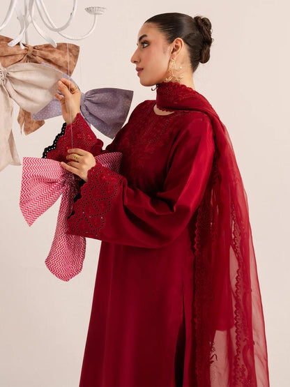 UNSTITCHED EMBROIDERED SILK