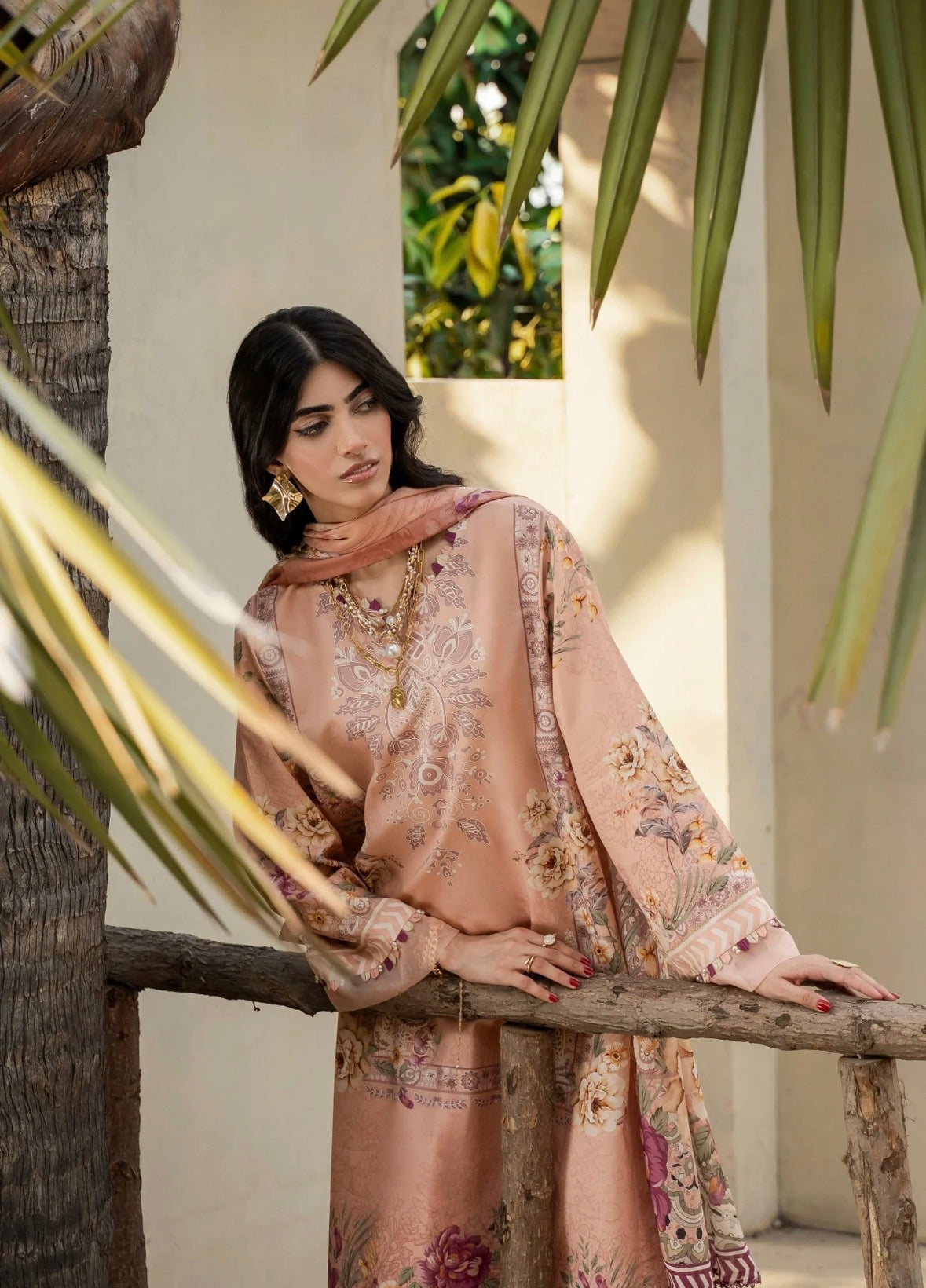 3 PC PRINTED SUIT