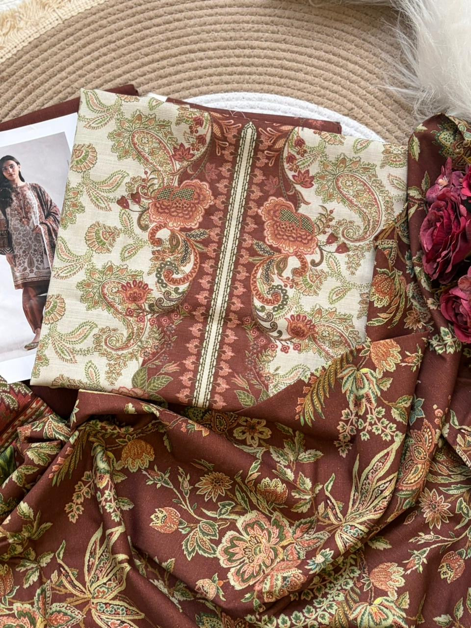 3 PC PRINTED SUIT