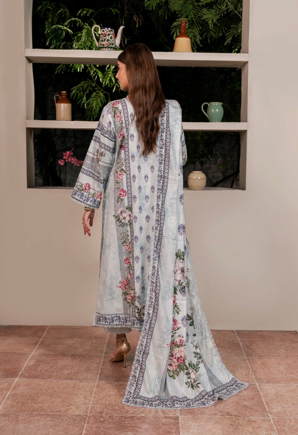 3 PC PRINTED LAWN