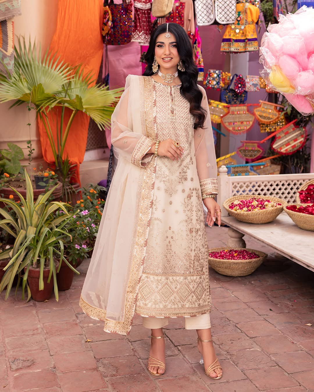 3PC-EMBROIDERED SUIT