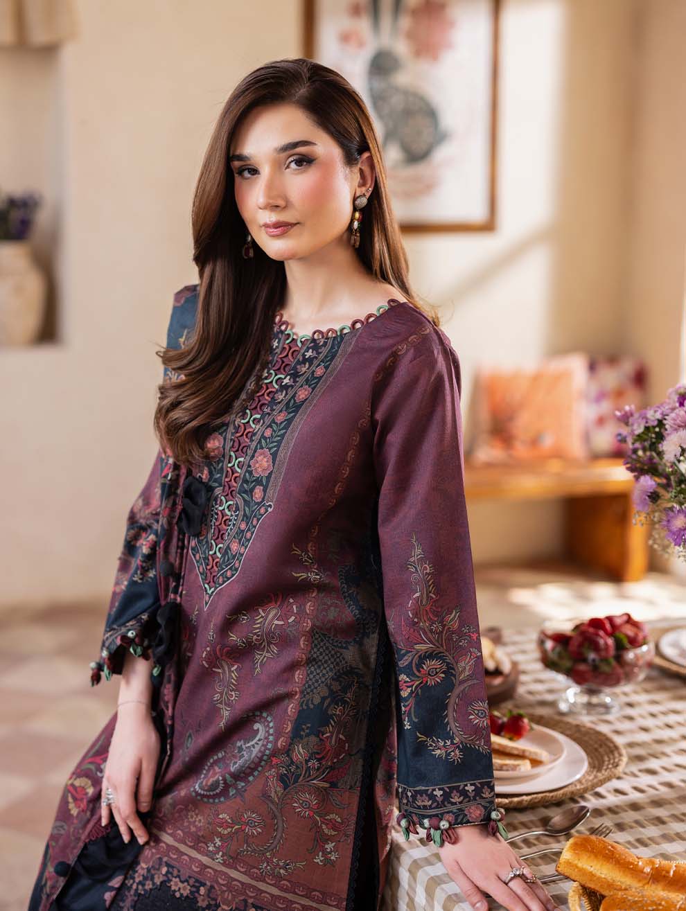 3PC - PRINTED LAWN SUIT