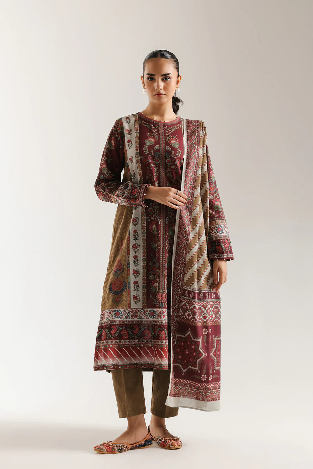 3 PC PRINTED SUIT