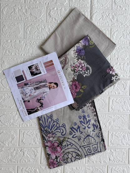 3 PC UNSTITCHED LAWN