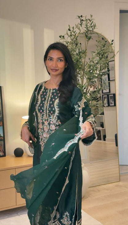 Stitched-silk