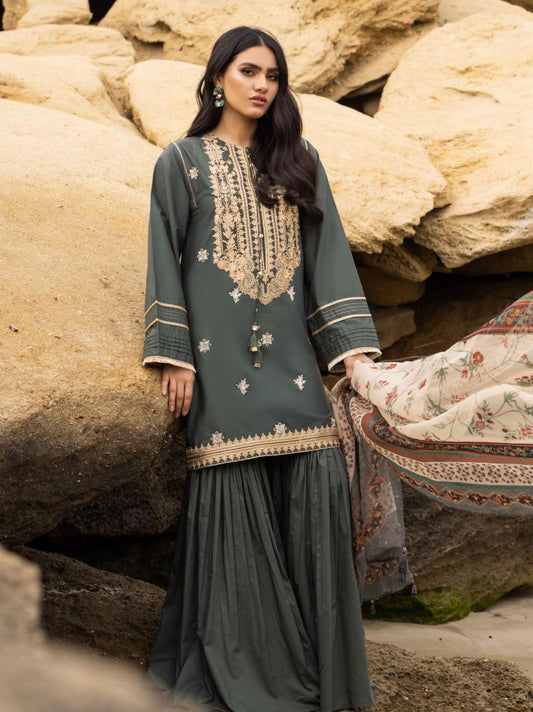 3PC-EMBROIDERED LAWN SUIT